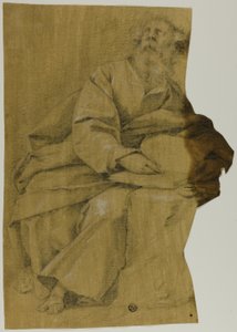 Evangelistskriving ved skrivebordet av Domenico Fiasella