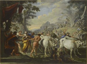 The Martyrdom of Saint Lucia, a 1640-1650.