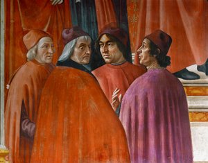 Bebudelsen til Sakarja (veggmaleri) av Domenico Ghirlandaio