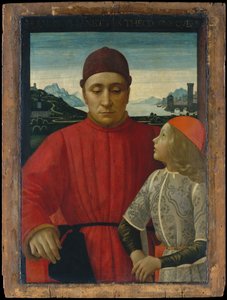 Francesco Sassetti 1421-1490 og hans sønn Teodoro, ca. 1488. av Domenico Ghirlandaio