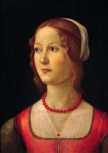 Portrett av ung jente av Domenico Ghirlandaio (1449-1494), rundt 1485 av Domenico Ghirlandaio