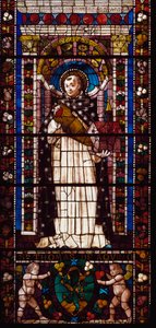 Representasjon av Saint Thomas Aquinas (farget glass av Domenico Ghirlandaio