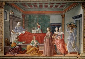 Fødselen til døperen Johannes (fresco