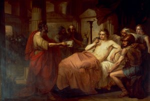 Alexander den store og hans lege Philip, av Domenico Induno