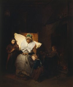 Rosenkransen, av Domenico Induno av Domenico Induno