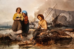 Unge fiskere av Domenico Induno