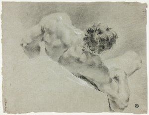 Mannlig nakenhet sett bakfra av Domenico Maggiotto