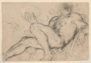 Studer for Bacchus eller Silenus av Domenico Maria Canuti