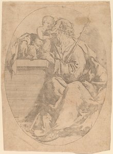 Saint Joseph og Kristusbarnet av Domenico Maria Viani