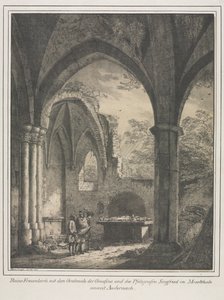 Bemerkelsesverdige bygninger fra middelalderen i Tyskland: Ruinene av Jomfrukirken..., 1821.