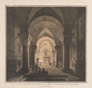 Bemerkelsesverdige bygninger fra middelalderen i Tyskland: St. Margarets Chapel in the Imperial..., 1819.