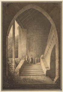 Ytre trapp til en gotisk ruin Trapp til en gotisk ruin, 1830.