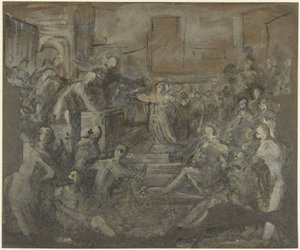 Saint Catherine i diskusjon med de skriftlærde