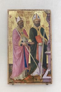 Saints Nicholas and Just, en del av altertavlen av Domenico di Michelino