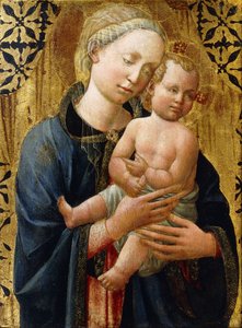 Madonnaen og barnet, av Domenico di Michelino
