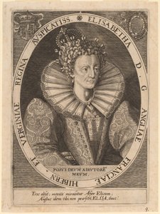 dronning Elizabeth av Dominicus Custos after Crispijn de Passe I