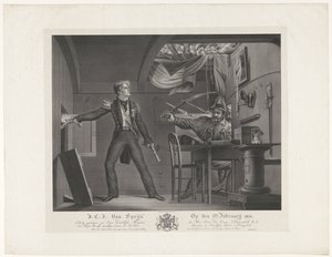 J:C:J: Van Speijk 5. februar 1831 (tittel på objekt) av Dominicus Franciscus du Bois