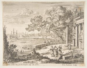 Landskap med Merkur, 1668. av Dominique Barriere