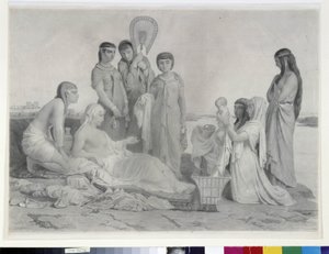 Moses sparer vann (tegning)