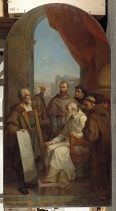 Arkitektur: den italienske maleren og skulptøren Michelangelo Buonarroti kjent som Michelangelo (Michelangelo eller Michelangelo av Dominique Magaud