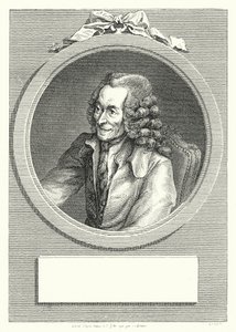 Voltaire , fransk opplysningsforfatter og filosof (gravering) av Dominique Vivant (after) Denon