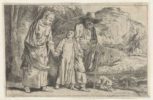Kristus vender tilbake fra templet med sine foreldre