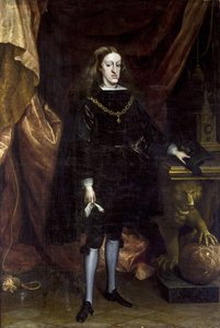Barokk: Charles II av Spania, kjent som Ensorcele - Portrett av Charles II av Spania av Carreno de Miranda, Juan (1614-1685)