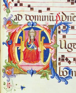 Ms 572 f.125r Historikert initial 