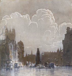 The Cenotaph (farge litho) av Donald (after) Maxwell