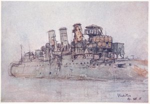 H.M.S. Vindictive, 25. april 1918, illustrasjon fra 