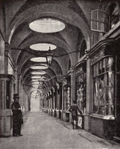 Royal Opera Arcade, Pall Mall, London (s/hvitt bilde) av Donald McLeish