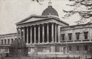 University College, Gower Street, Bloomsbury, London (s/hvitt-bilde) av Donald McLeish