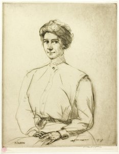 Drypoint nummer én: Portrett av Donald Shaw MacLaughlan
