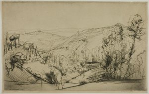 Fields of San Gimignano av Donald Shaw MacLaughlan