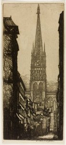 La Fleche, Rouen av Donald Shaw MacLaughlan