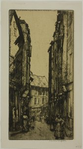 Rue des Halles, Vannes, Bretagne av Donald Shaw MacLaughlan