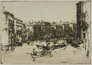 Markedet, Venezia av Donald Shaw MacLaughlan