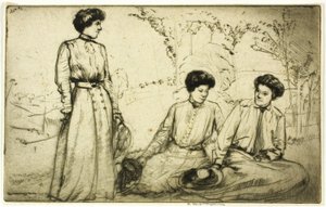 Tre jenter av Donald Shaw MacLaughlan