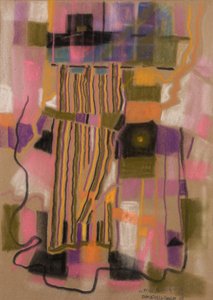 Ariadnes tråd, 2002 (pastell på fløyelsaktig papir)