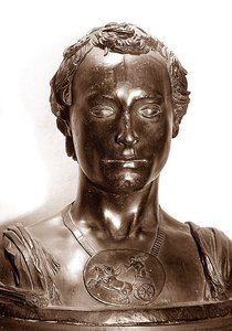 Byste av en gentleman (bronse) av Donatello