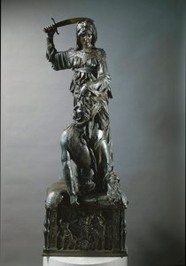 Judith og Holofernes. Bronseskulptur