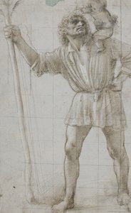 St. Christopher med Jesusbarnet av Donato Bramante