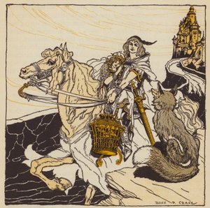 The Golden Bird , tysk eventyr (farge litho)