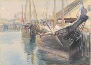 Skip ved kaien av Dora Louise Murdoch