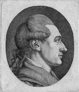 Portrett av forfatteren Johann Wolfgang von Goethe 1749-1832 av Dora Stock