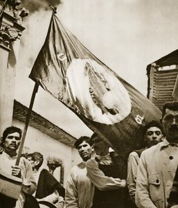 Medlemmer av National Synarchist Union, Mexico, 1930-40-tallet (bw-bilde) av Doris Hedyn