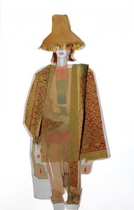 Stilig figur med stråhatt av Doris Schmitz