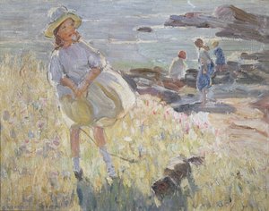 På klippene (olje på lerret) av Dorothea Sharp