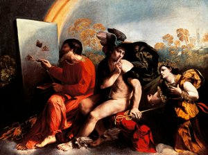 Jupiter og maler, av Dosso Dossi av Dosso Dossi