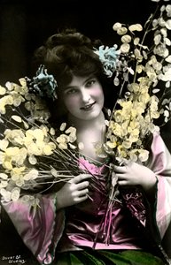 Madge Lessing 1866-1932, tysk skuespillerinne, tidlig på 1900-tallet.